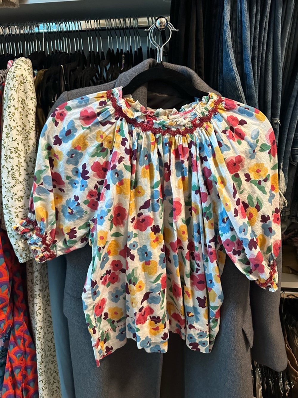 The GREAT Floral Puff Sleeve Blouse size Small (size 1)